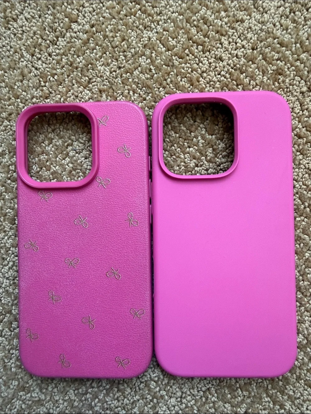New condition IPhone 16 Pro pink matte cases